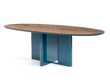PRINCIPE MP.600 - Oval walnut table by Arte Brotto - view 2